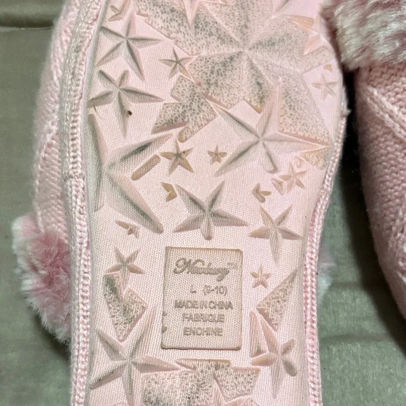 Disney Women's Pink Knit Slippers - Picture 2 of 2